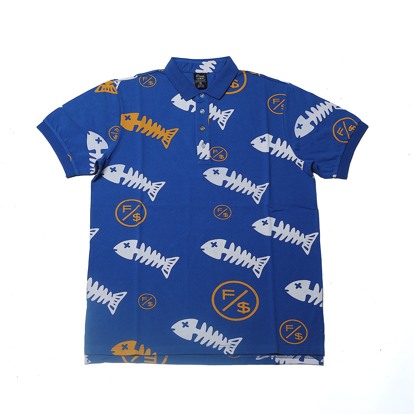 Fishscale Polo (Blue) T Shirt