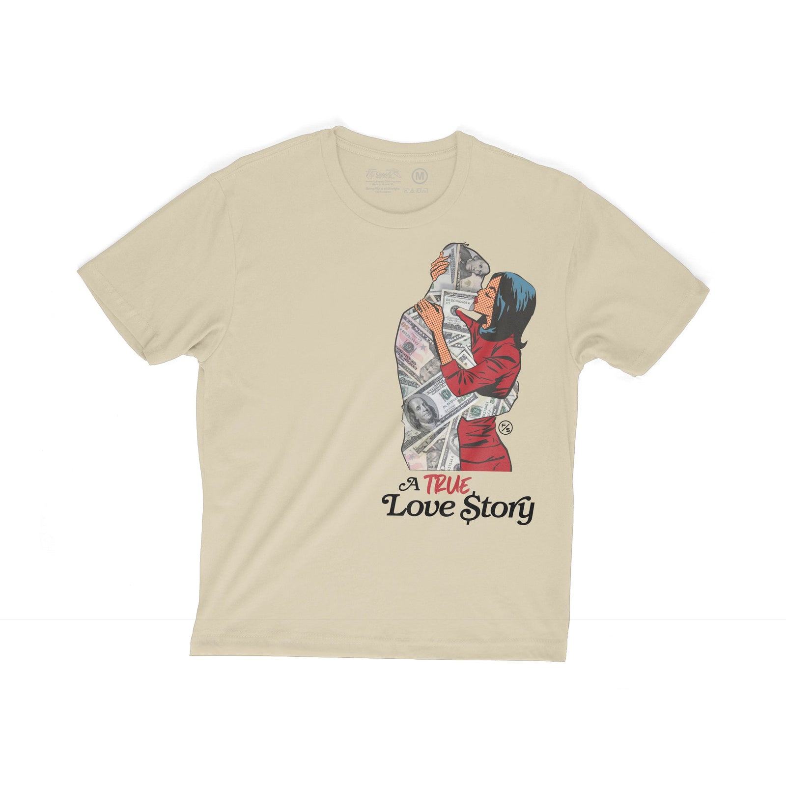 Love Story Box Tee Shirt (Cream - Oversize)
