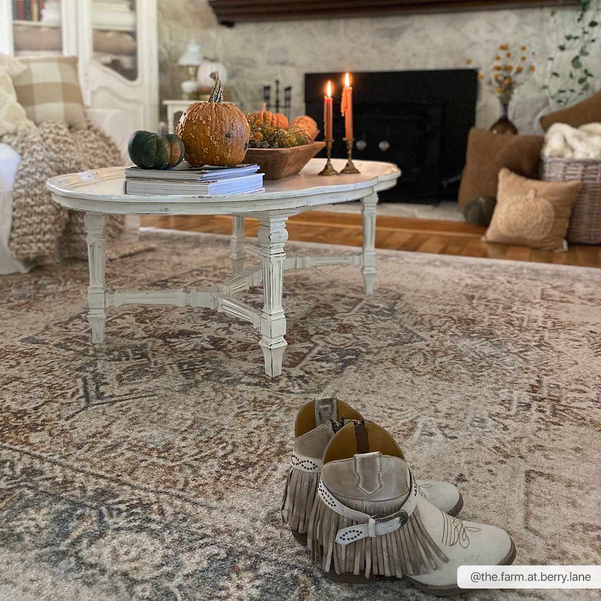 Alfombra lavable de pelo plano estilo Heritage