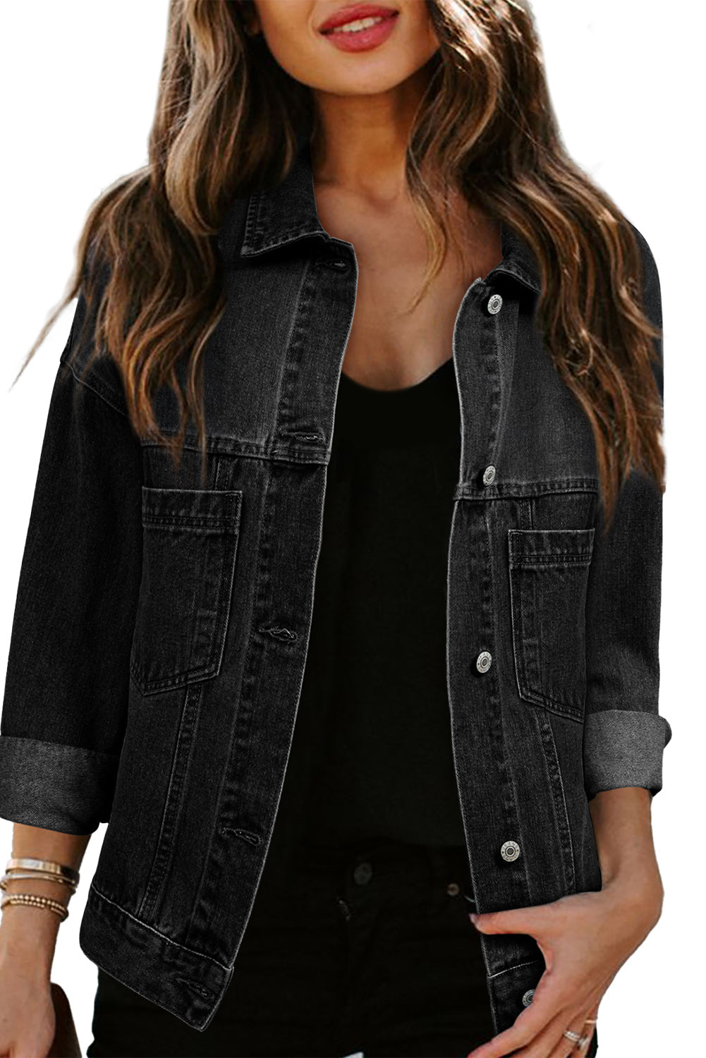 Long Sleeve Denim Jacket
