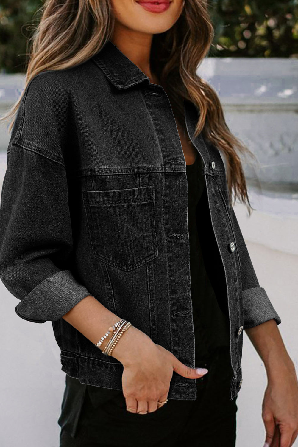 Long Sleeve Denim Jacket