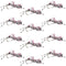 Fat Albert Pink Foam Body Grasshopper Fly - 1 Dozen Flies Hook Size 10