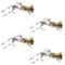 4 Pack Fat Albert Tan Foam Body Grasshopper Fly - Hook Size 10