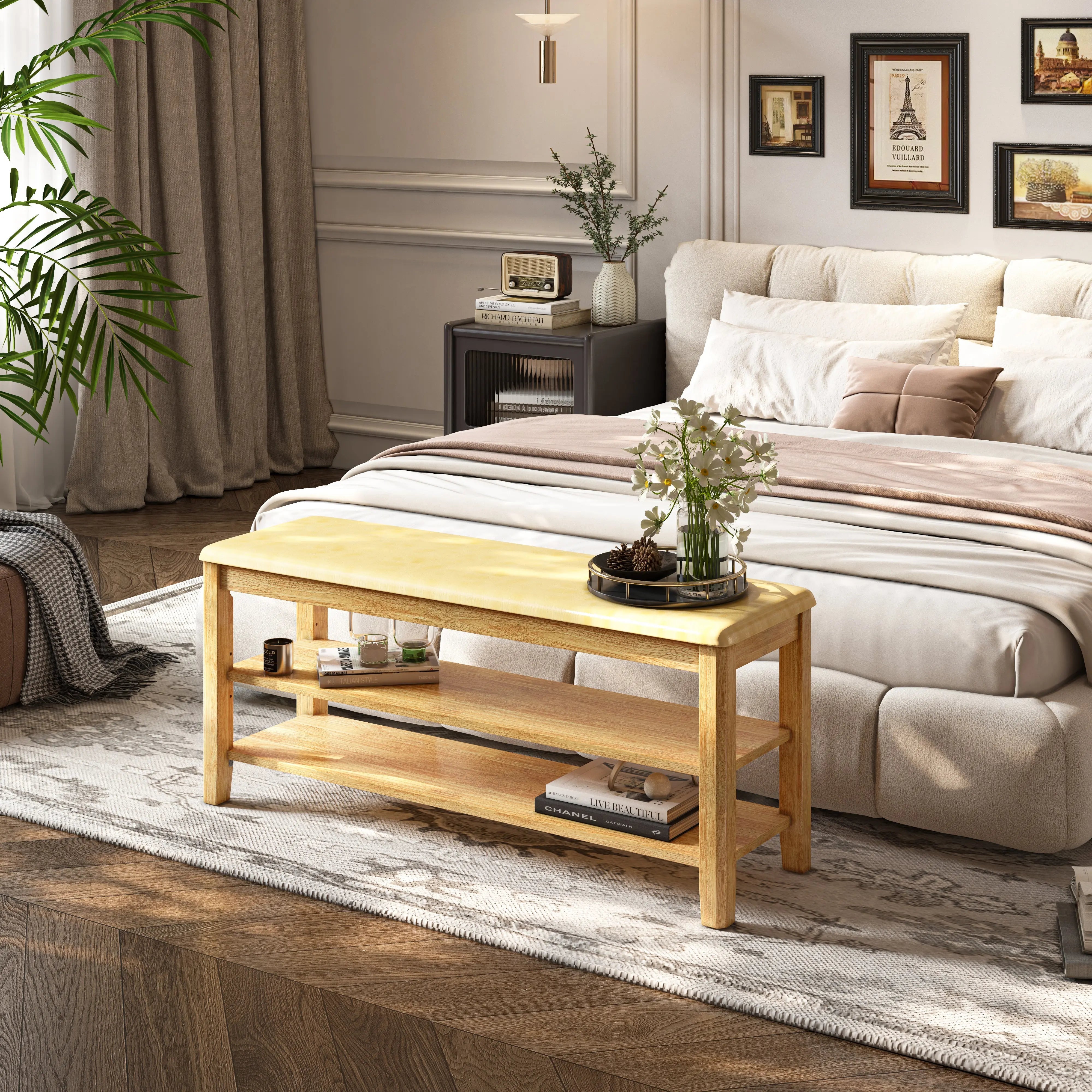 Featured Upholstered Storage Bench