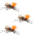 3 Pack Feth Hopper Tan - Foam Grasshopper Fly Pattern - Hook Size 10