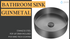 Zeek 14” Gunmetal Black Round Vessel Bathroom Sink Stainless Steel PVD Nano Tech Coating ZN-B144