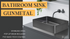 Zeek 18”x13” Gunmetal Black Rectangular Vessel Bathroom Sink Stainless Steel PVD Nano Tech Coating ZN-B183