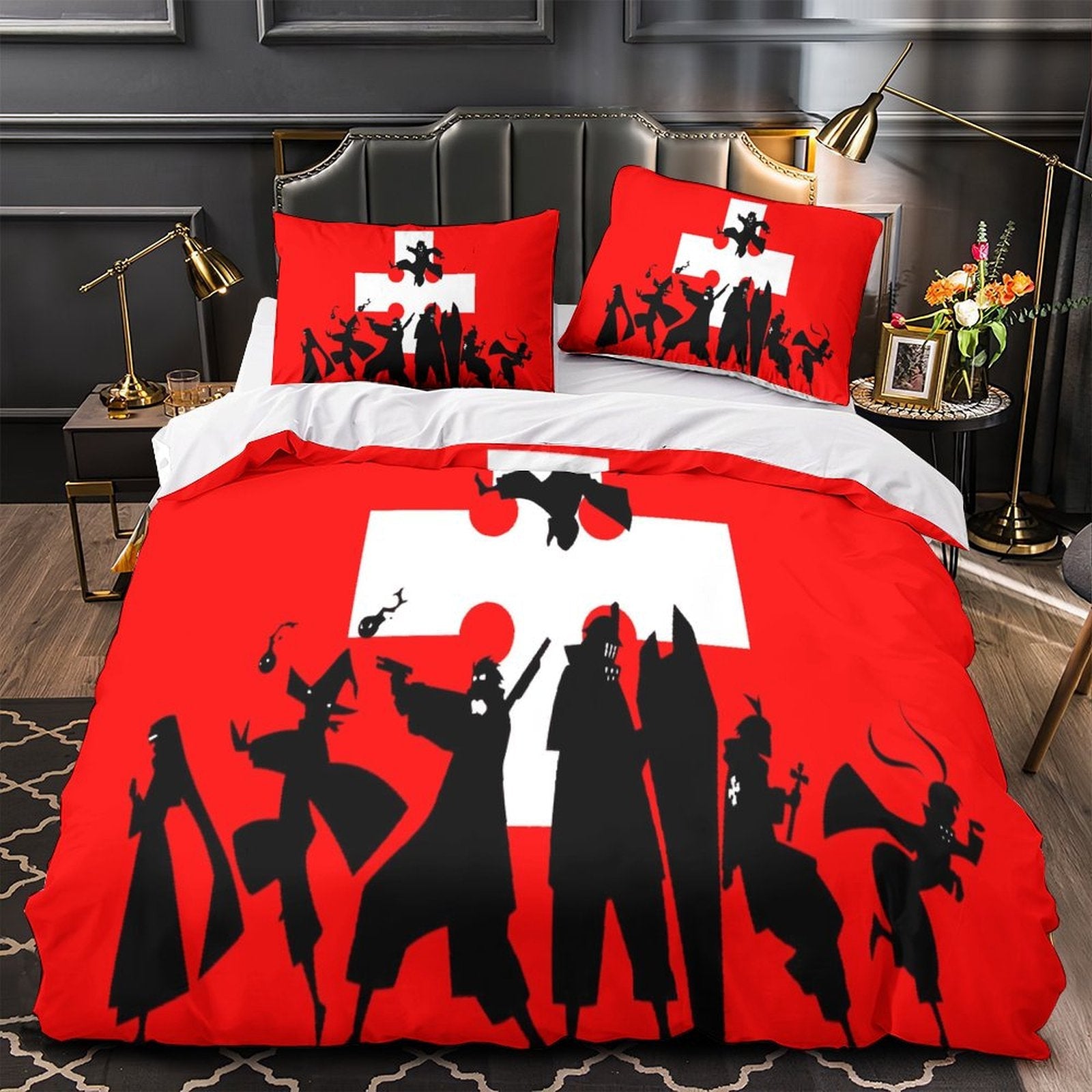 Fire Force Bedding Set Pattern Quilt Cover Without Filler