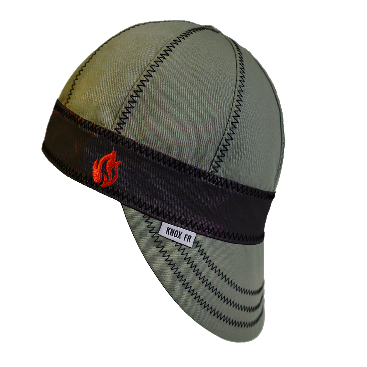 Gorro de soldador Knox FR verde militar