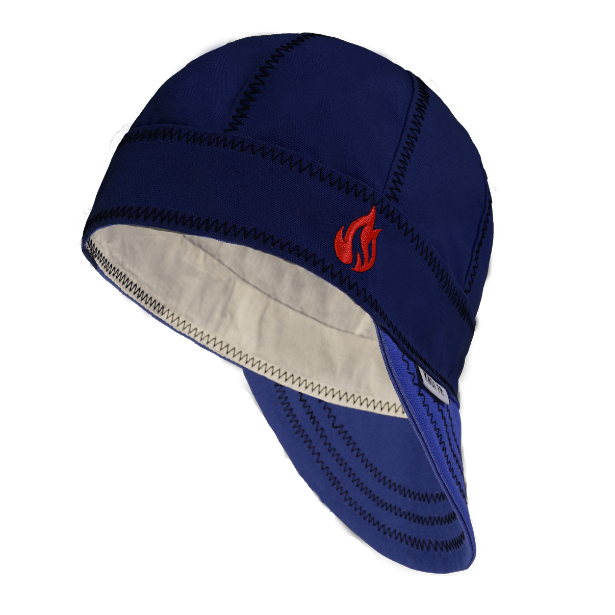Gorro de soldador Knox FR azul marino/azul