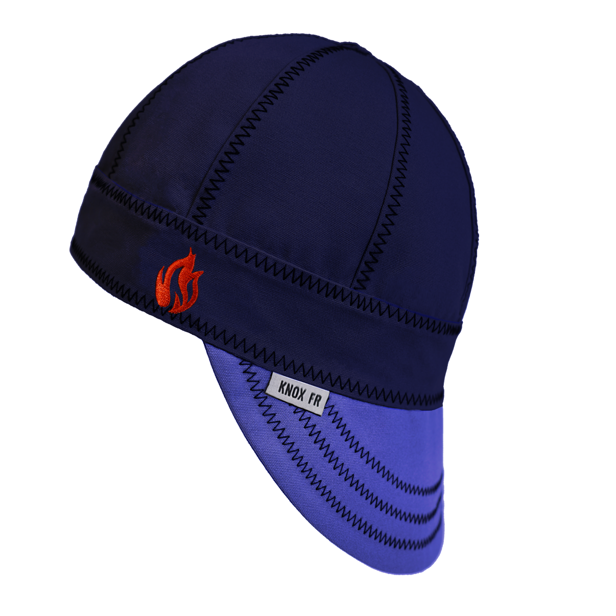 Gorro de soldador Knox FR azul marino/azul