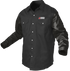 Camisa híbrida con mangas de cuero y botones a presión FR Peal Edition de Johnny Cash