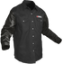 Camisa híbrida con mangas de cuero y botones a presión FR Peal Edition de Johnny Cash