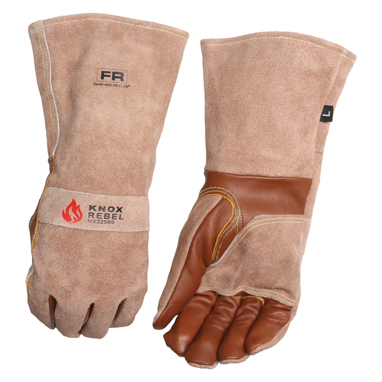 Guantes de soldadura con varilla de Kevlar FR Knox Rebel