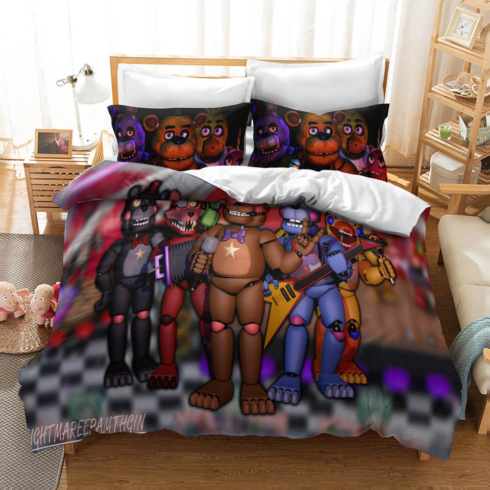 Five Nights at Freddy's Cosplay Bedding Quilt Cover Without Filler