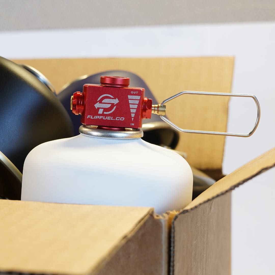 FlipFuel Backpacking Fuel Transfer Device