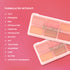 Paleta de rubor facial de 6 tonos