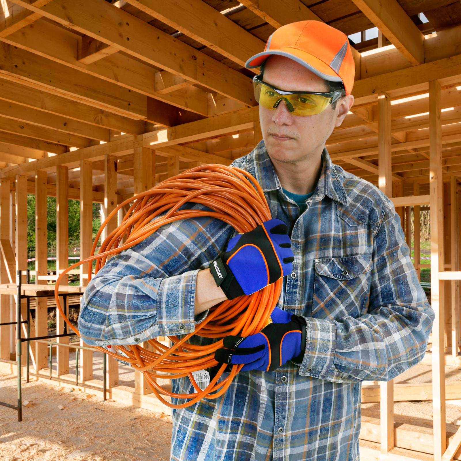 Framed Safety Glasses with Side Shields for High Impact Protection
