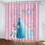 Frozen Elsa Curtains Pattern Blackout Window Drapes