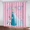 Frozen Elsa Curtains Pattern Blackout Window Drapes