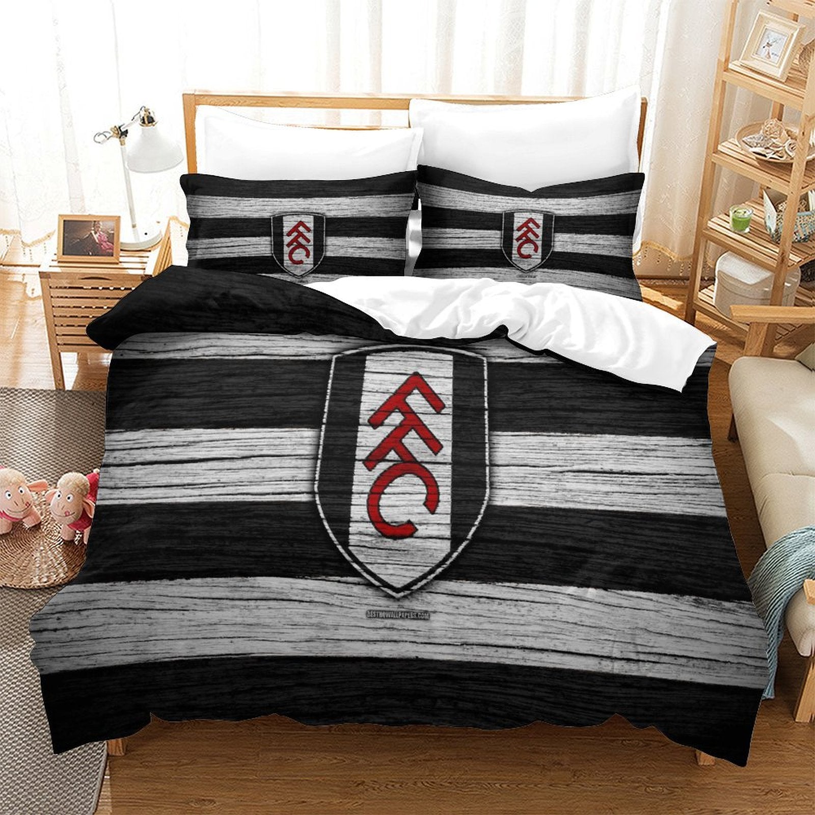 Juego de ropa de cama Fulham con funda nórdica sin relleno