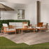 Juego de 4 sillas de madera maciza para patio Circa Modern