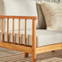 Mesa de centro y seccional para exteriores de madera maciza con husillo de 6 piezas Circa Modern