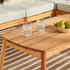 Mesa de centro y seccional para exteriores de madera maciza con husillo de 6 piezas Circa Modern