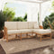 Conjunto de tres piezas de muebles modulares para exteriores de madera maciza Midland Modern