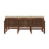 Conjunto de tres piezas de muebles modulares para exteriores de madera maciza Midland Modern