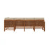 Conjunto de 5 piezas de muebles modulares para exteriores de madera maciza Midland Modern