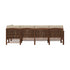 Conjunto de 5 piezas de muebles modulares para exteriores de madera maciza Midland Modern