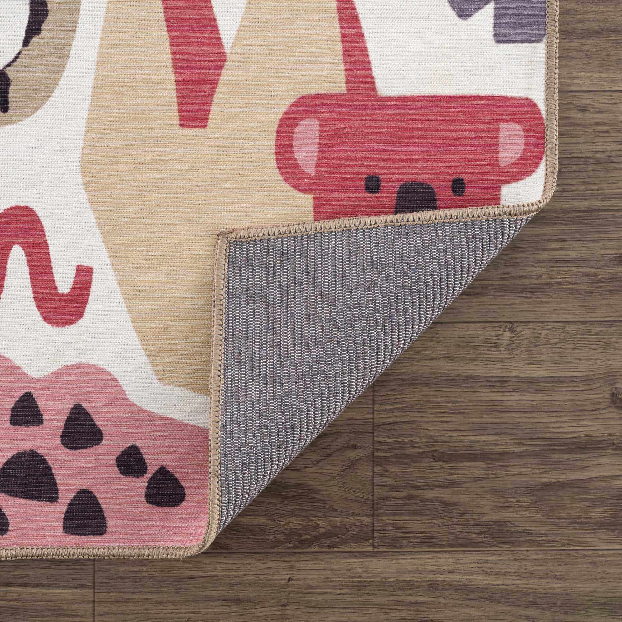 Alfombra infantil lavable con estampado animal de Natal