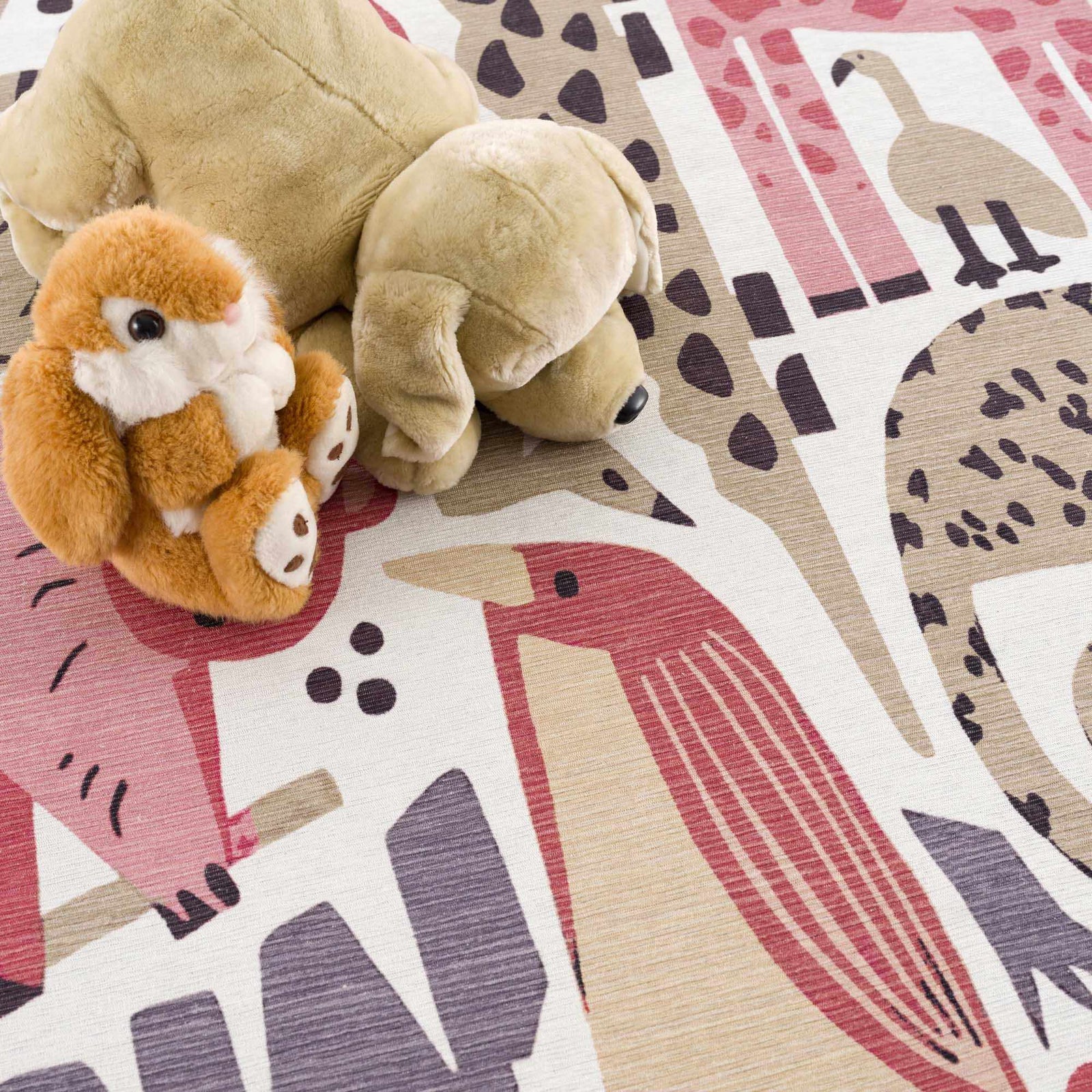 Alfombra infantil lavable con estampado animal de Natal