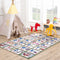 Alfombra lavable para niños con alfabeto colorido de Osric