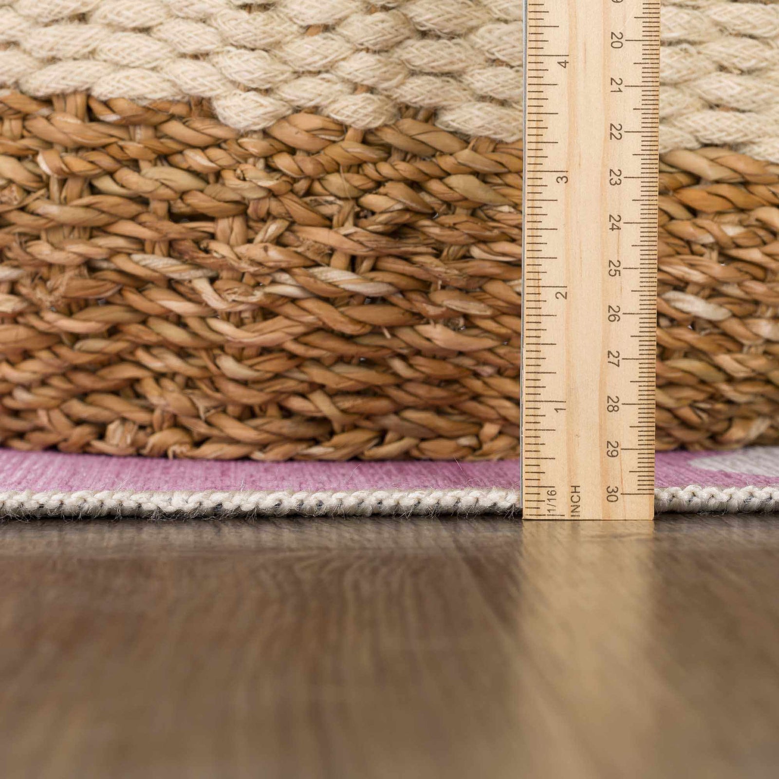 Alfombra lavable para niños con diseño de nubes rosas de Nizar
