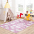 Alfombra lavable para niños con diseño de nubes rosas de Nizar