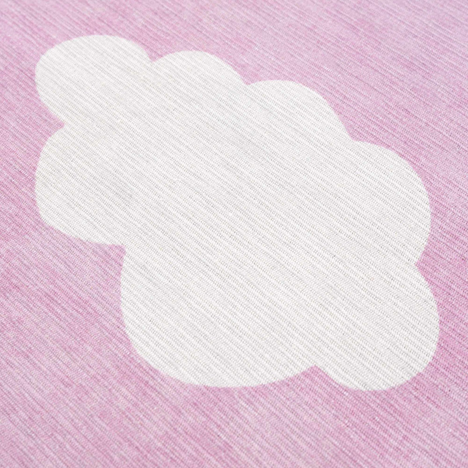 Alfombra lavable para niños con diseño de nubes rosas de Nizar