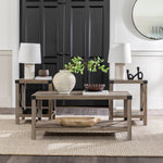 3-Piece Barndoor Accent Table Set