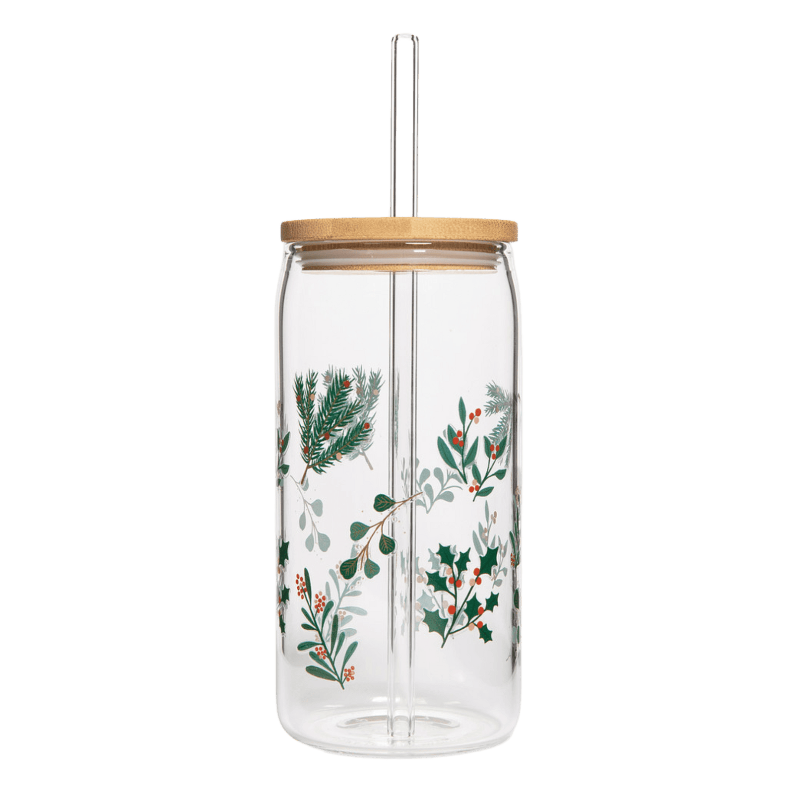 Lata de acebo de vidrio - 17 oz