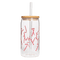 Lata de vidrio con forma de bastón de caramelo - 17 oz