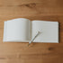 Libro de visitas de boda en color canela