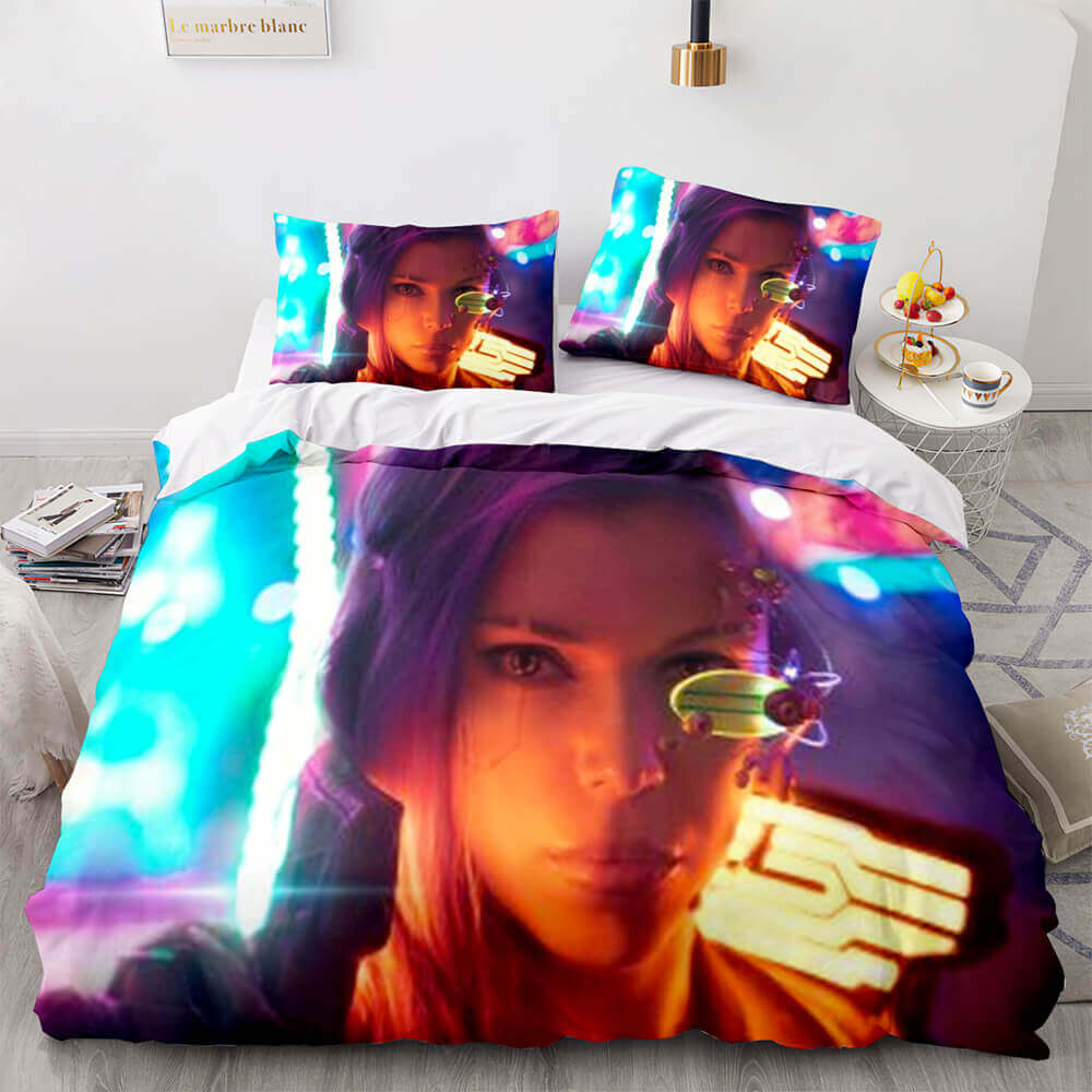 Game Cyberpunk 2077 Bedding Set Cosplay Quilt Cover Without Filler