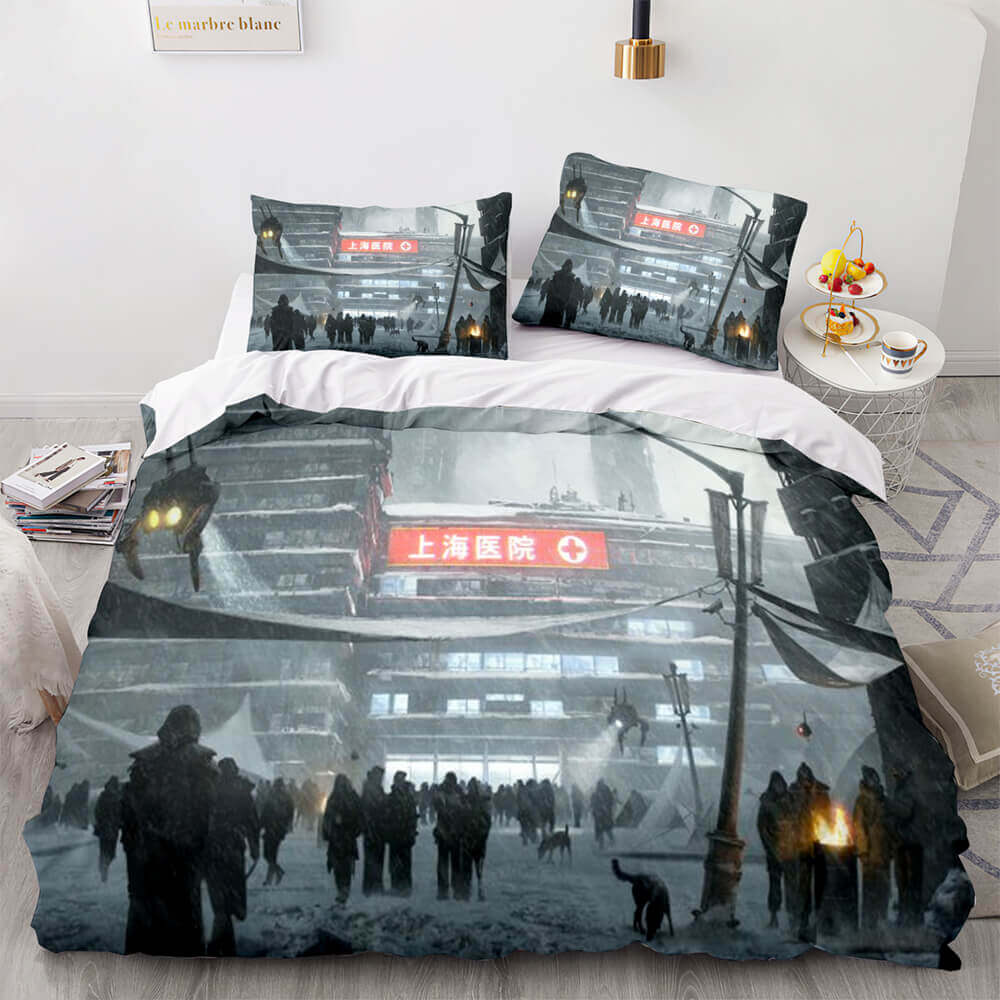 Game Cyberpunk 2077 Bedding Set Cosplay Quilt Cover Without Filler