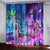 Game Fall Guys Pattern Curtains Blackout Window Drapes