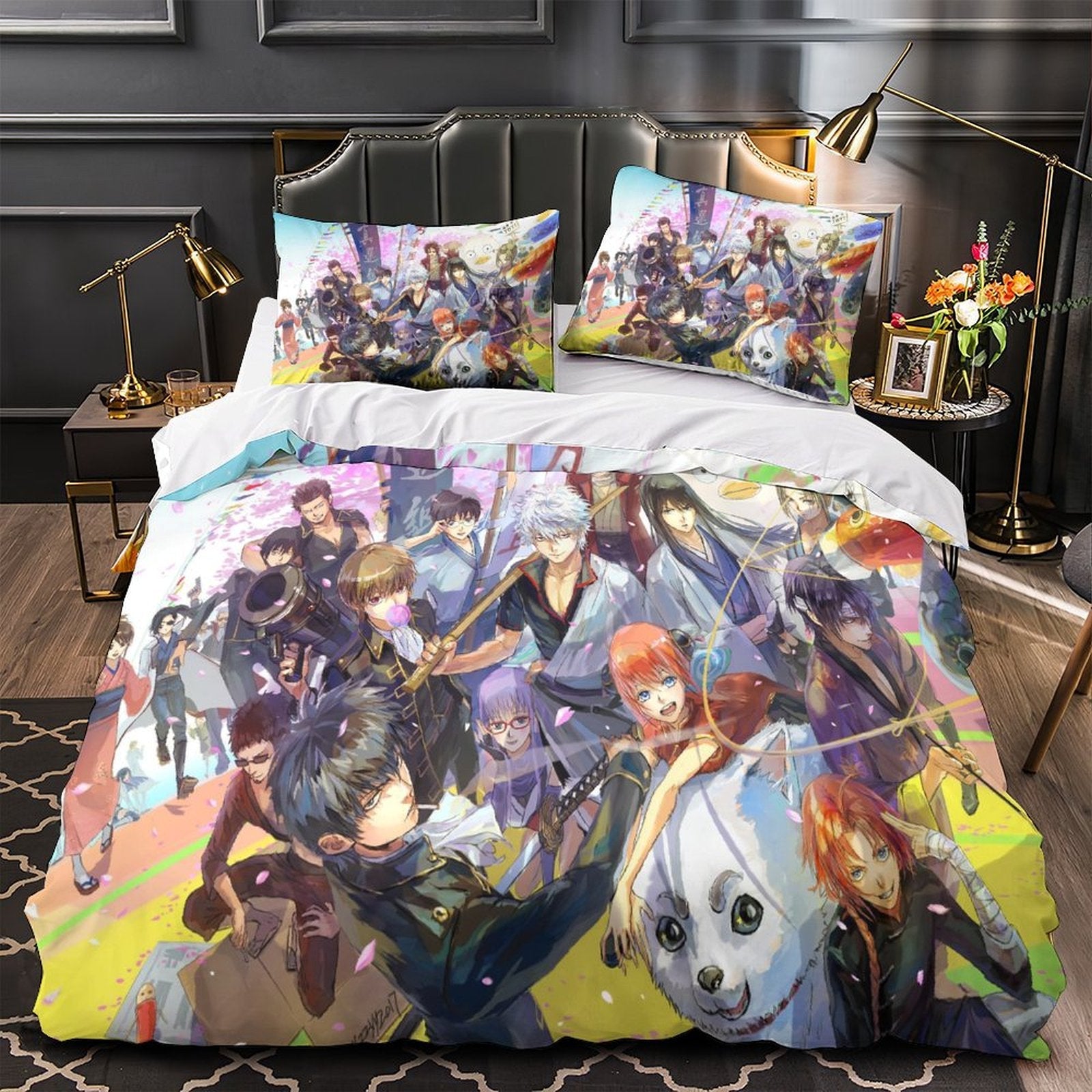 Gintama Bedding Set Pattern Quilt Cover Without Filler