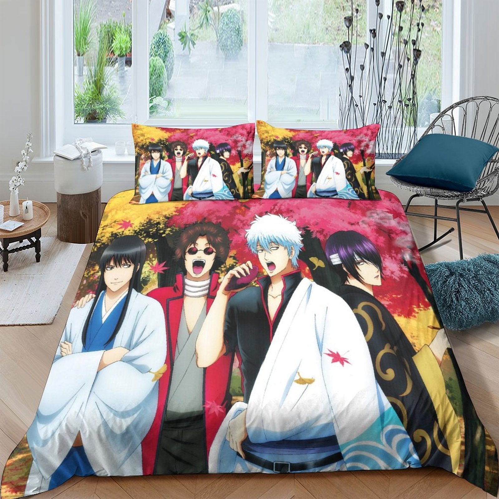 Gintama Bedding Set Pattern Quilt Cover Without Filler