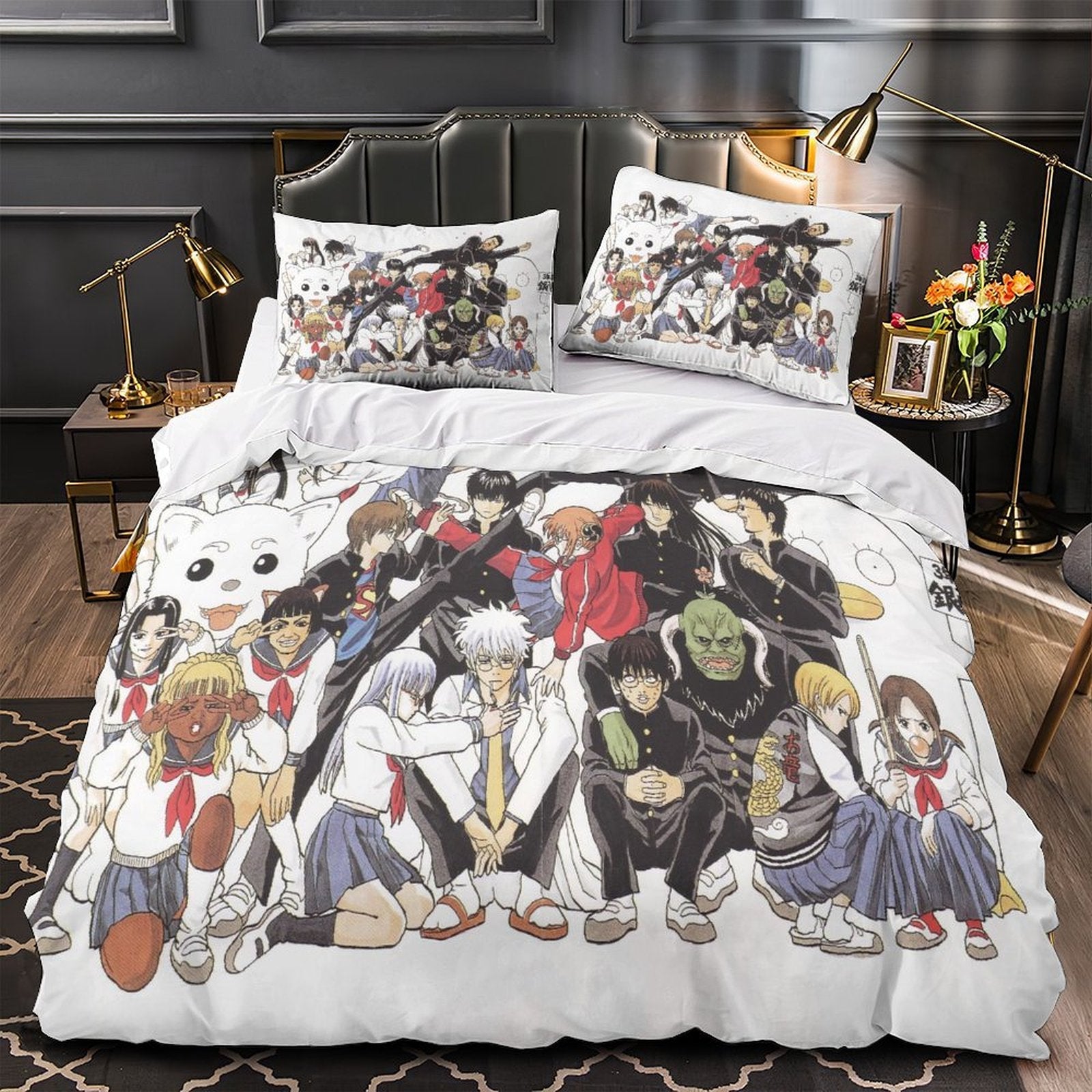 Gintama Bedding Set Pattern Quilt Cover Without Filler