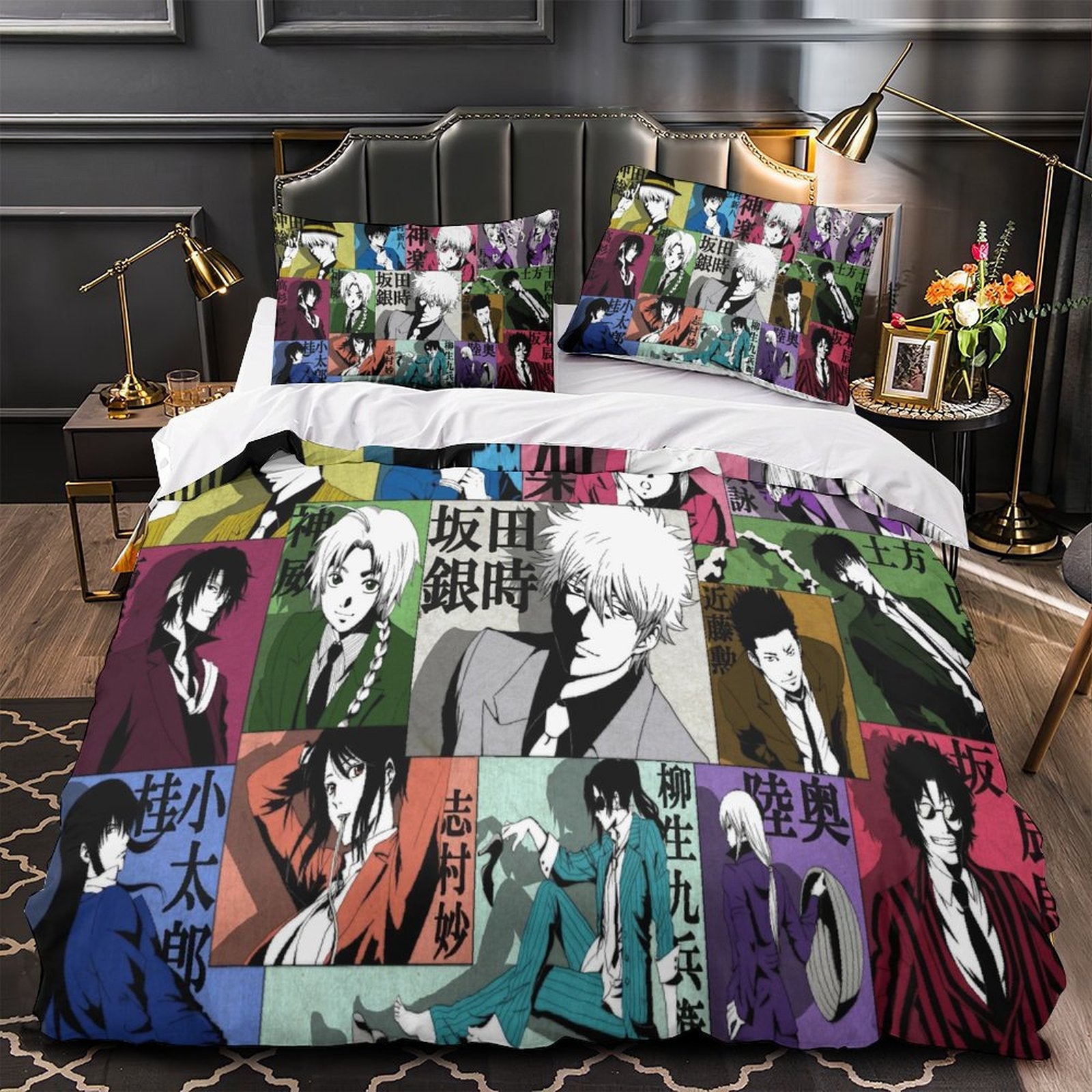 Gintama Bedding Set Pattern Quilt Cover Without Filler