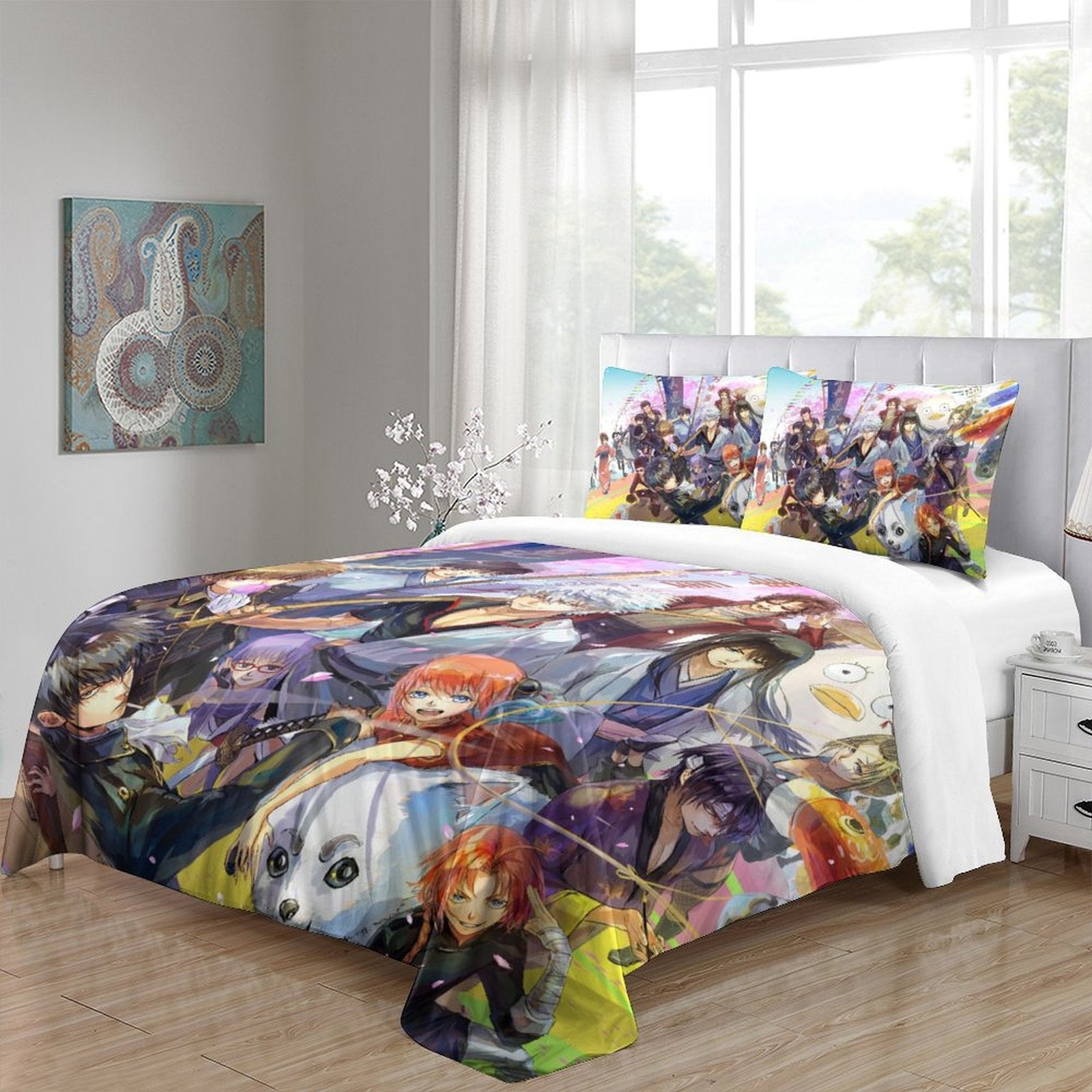 Gintama Bedding Set Pattern Quilt Cover Without Filler